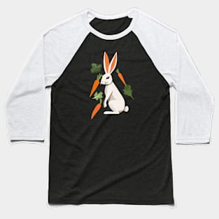 Rabbit with carrots Baseball T-Shirt